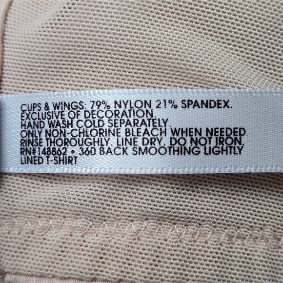 Torrid Curve 360 Back Smoothing Lightly Lined T-Shirt Bra Beige Size 44C - Picture 6 of 7